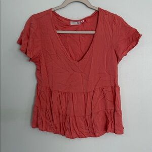 SO Women's Short Sleeve Coral Top